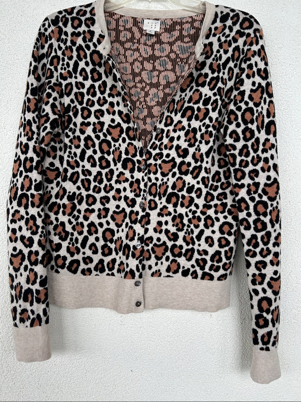 a new day Cheetah Cardigan Small